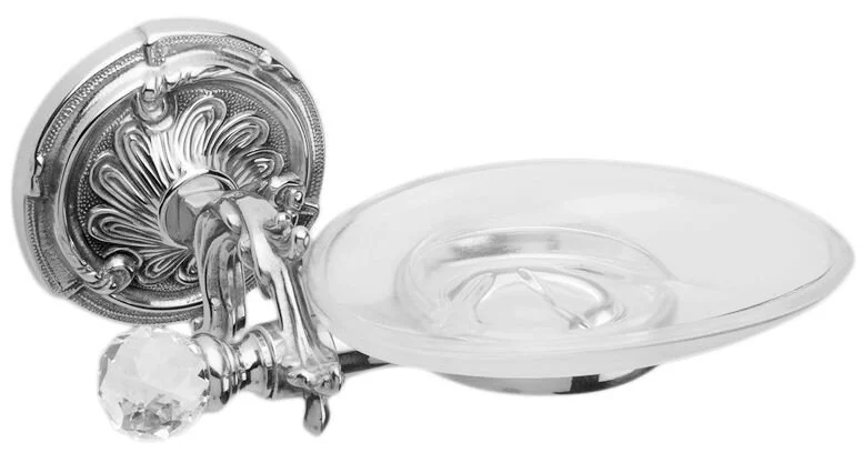 Мыльница подвесная, хром, Art&Max Barocco Crystal AM-1786-Cr-C (детальная фотография)