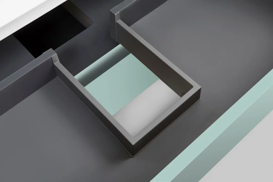 Тумба под раковину подвесная Am.Pm Sensation 80 см мятный глянец M30FHX0802GG (детальная фотография) index_1