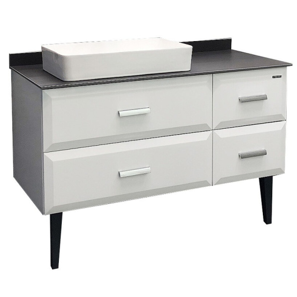 Тумба с раковиной напольная Comforty Империя 120 см столешница графит 00-00013788CF (детальная фотография)