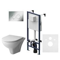 Унитаз с инсталляцией Am.Pm Gem с сиденьем микролифт