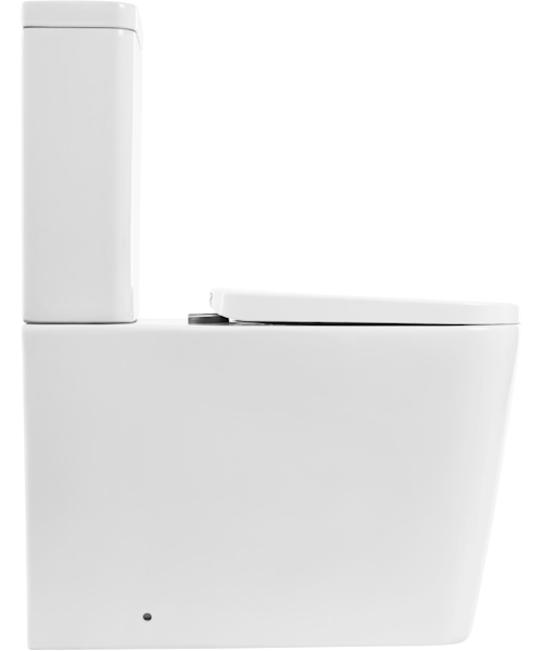 Унитаз компакт BelBagno Albano BB120CPR/BB120SC безободковый (детальная фотография), с бачком