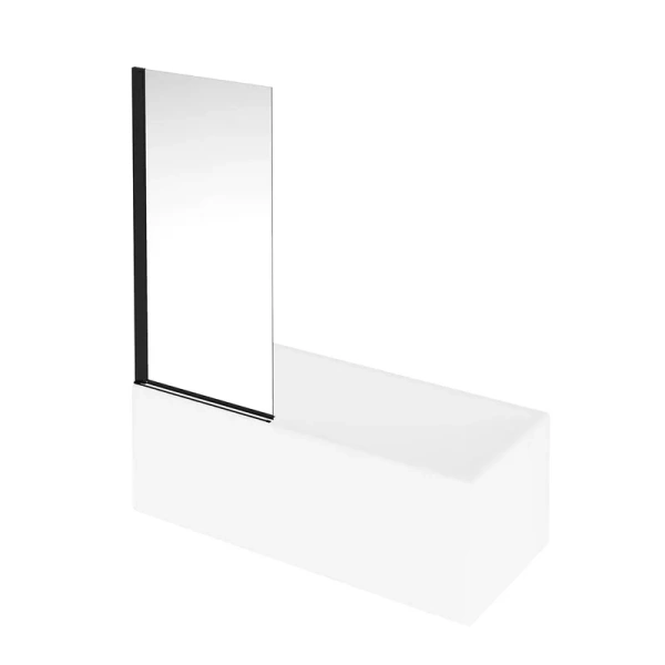Шторка для ванны Kerama Marazzi Vetro 80x150 см профиль черный VE.80.BSD.BLK.M (детальная фотография), 80 см