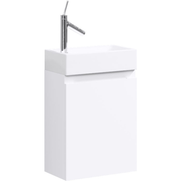 Тумба под раковину подвесная Aqwella Леон-МР 40 см белая Ln-MP.01.04/W (детальная фотография)