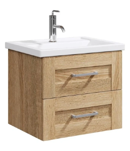 Тумба под раковину подвесная Aqwella Фостер 60 см дуб сонома FOS01062DS (детальная фотография)