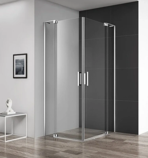 Душевой уголок Cezares Slider 110x80 см стекло прозрачное профиль хром SLIDER-AH-2-70/80-100/110-C-Cr (детальная фотография)