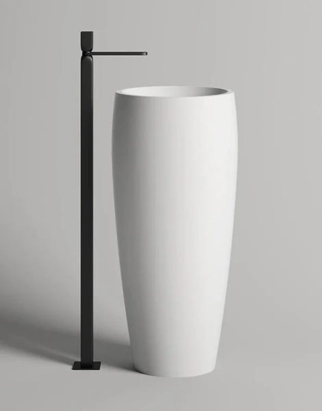 Раковина напольная Salini Armonia 03 белый матовый 130113SM (детальная фотография), современные, hi-tech