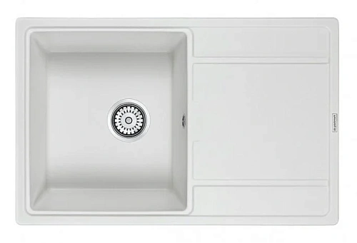Мойка для кухни Paulmark Flugen 78 см белая - фото 1