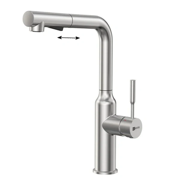 Смеситель для кухни Lemark Expert с вытягивающимся поворотным изливом LM5085S (детальная фотография)
