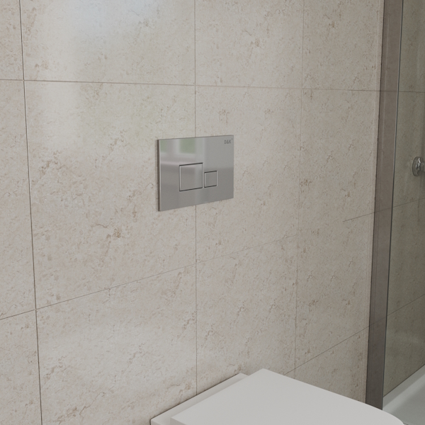 Клавиша смыва D&K Quadro хром DB1519001 (детальная фотография), по запросу