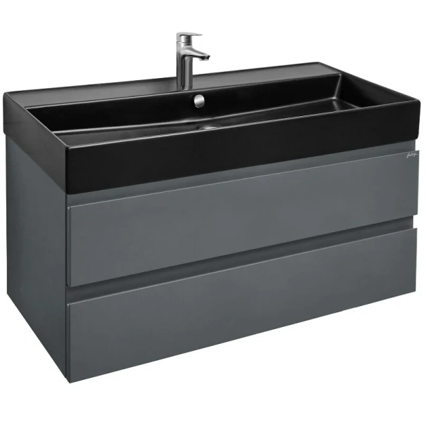 Тумба под раковину подвесная Jacob Delafon Madeleine 100 см серая матовая EB1318-J54 (детальная фотография), 100 см