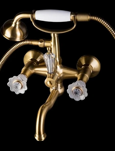 Смеситель для ванны Boheme Camelia бронза - фото 2