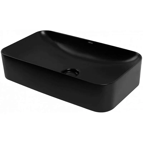 Раковина Abber Rechteck 60,5 см черная матовая - фото 3