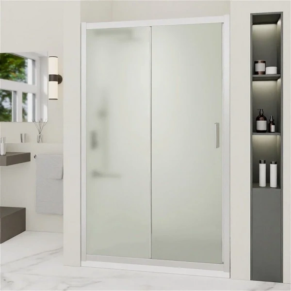 Душевая дверь в нишу RGW Passage PA-016 170 см профиль хром, стекло матовое 350801617-21 (детальная фотография)