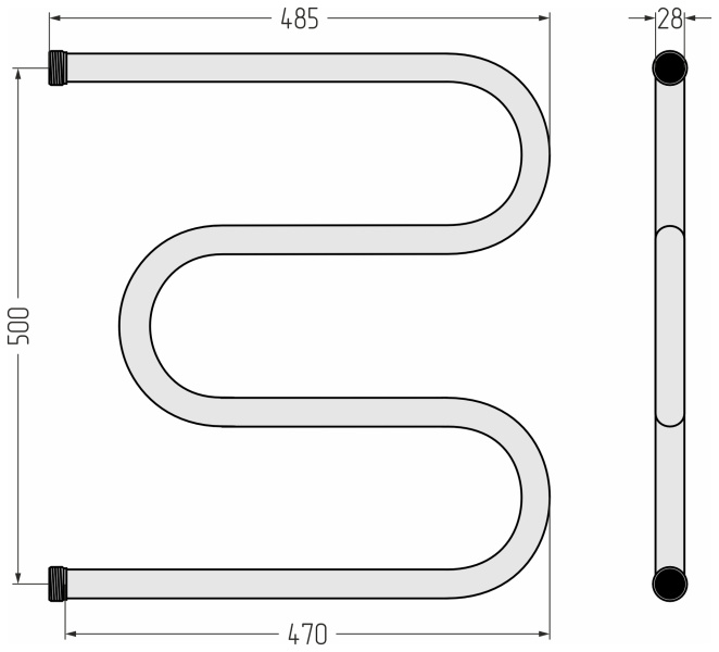 Схема (детальная фотография), м образные