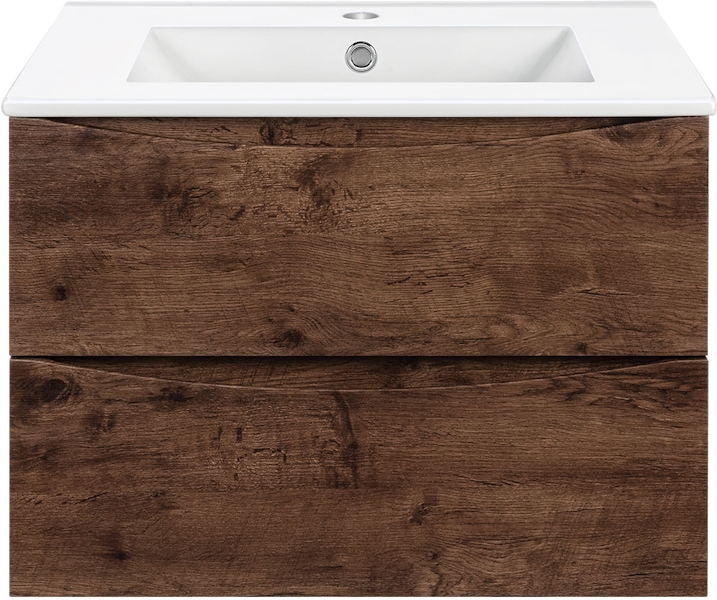 Тумба под раковину подвесная Vincea Mia 60,5 см R.Wood VMC-2MC600RW (детальная фотография)