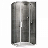 Душевой уголок Abber Schwarzer Diamant 80x80 см стекло прозрачное