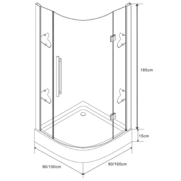 Схема (детальная фотография), четверть круга