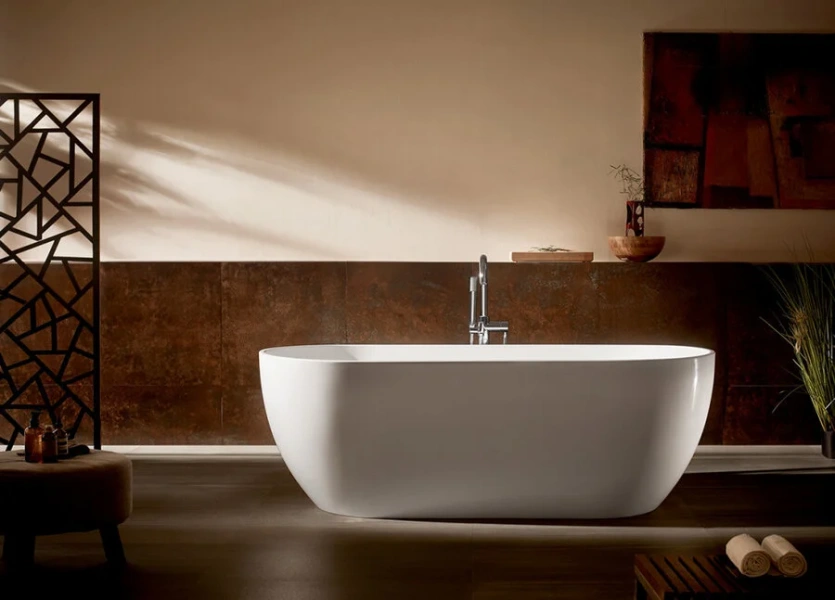 Акриловая ванна Abber 172х79 см белая AB9241 (детальная фотография), 170x80 см