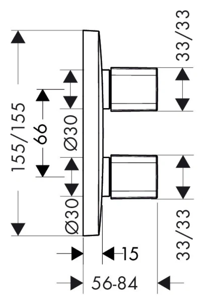 Переключатель для душа Hansgrohe PuraVida 15777 (детальная фотография), по запросу