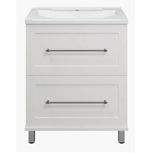 Тумба под раковину напольная Misty Марта 70 см белая - фото 2