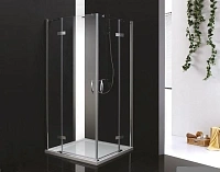 Душевой уголок Cezares Bergamo 90х90 см стекло прозрачное