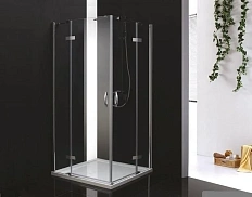 Душевой уголок Cezares Bergamo 90х90 см стекло прозрачное