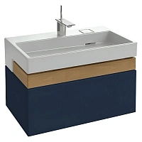 Тумба под раковину подвесная Jacob Delafon Terrace 80 см синий бархат