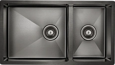 Мойка для кухни Paulmark Osser 78 см вороненая сталь