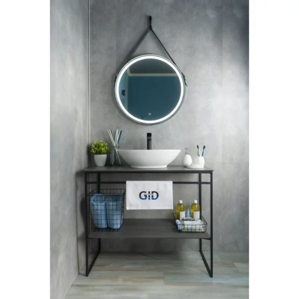 Раковина GID Lago N9021 52 см накладная белая 51109 (детальная фотография), керамические