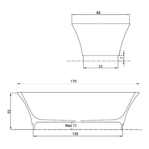 Ванна ArtCeram Jazz JZW001 01 (детальная фотография), современныe, hi-tech