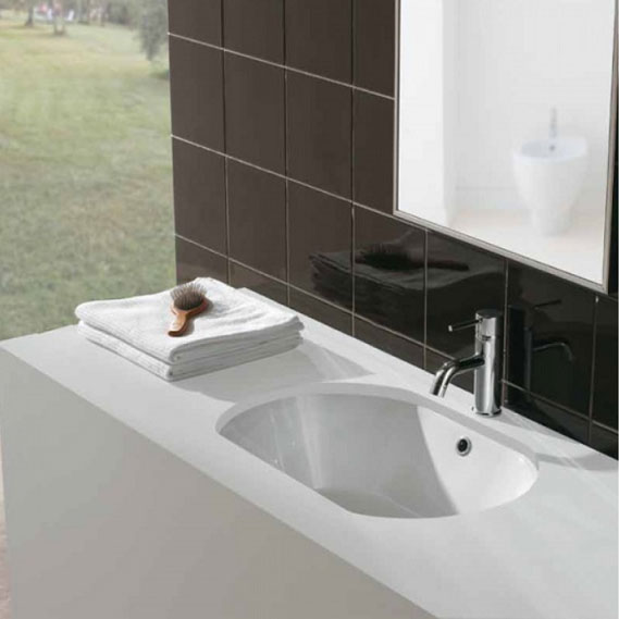 Раковина встраиваемая Globo Vulci VA082 (детальная фотография), современные, hi-tech