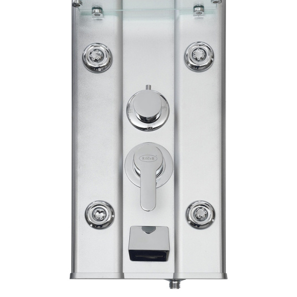 Душевая панель River 01 хром RIVER 01 (детальная фотография), с гидромассажем