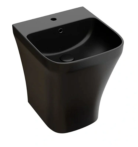 Раковина Ceramica Nova Dion 36 см моноблок, чёрная матовая - фото 2