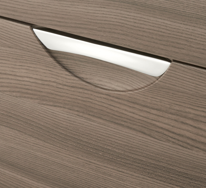 Тумба под раковину подвесная Акватон Сильва 60 см дуб макиато 1A211801SIW50 (детальная фотография), моноблок