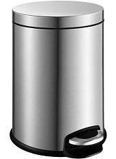 Мусорное ведро WeltWasser WW ME 5 л матовый хром