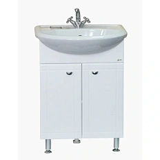 Тумба под раковину напольная Misty Уют 50 см белая