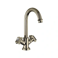 Смеситель для раковины Cezares Olimp бронза, ручки с кристаллами Swarovski