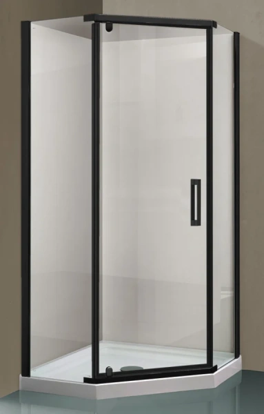 Душевой уголок Vincea Stresa 100x100 см черный VSP-1S100CLB (детальная фотография)