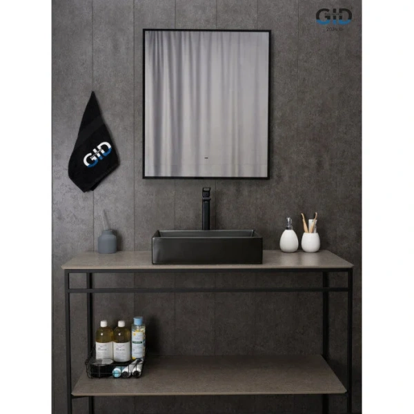 Раковина GID Geometrico Bm1204 45 см черная 53360 (детальная фотография), черные