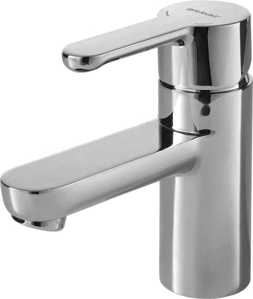 Смеситель для умывальника с гигиеническим душем Bravat Stream F13783C-3 (детальная фотография), современные, hi-tech