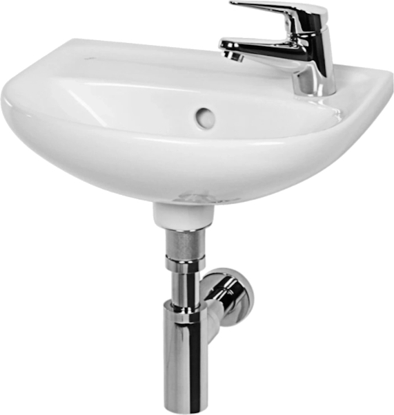 Раковина Jika Lyra 40 см отверстие под смеситель справа 8.1527.1.000.106.9 (детальная фотография), современные, hi-tech