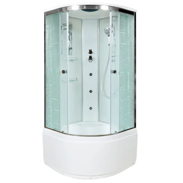 Душевая кабина Deto EM 90x90 см с высоким поддоном EM4590GM (детальная фотография)