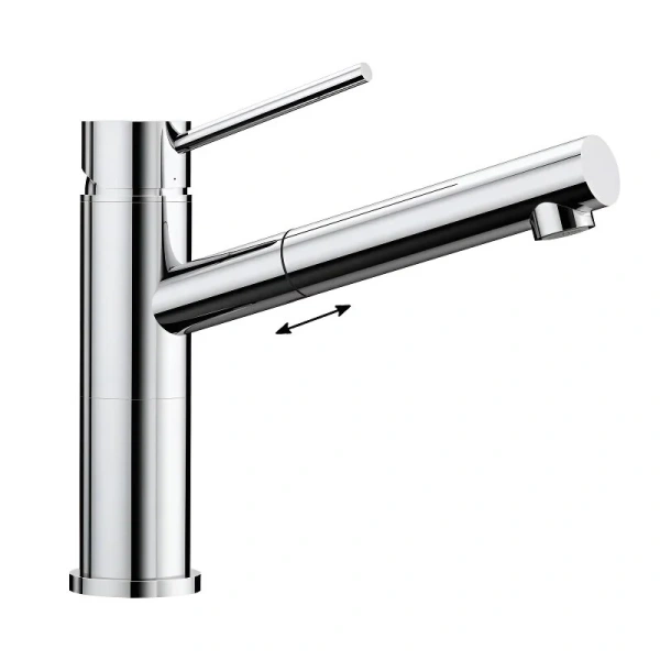 Смеситель для кухни, хром, Blanco Alta-S Compact 515122 (детальная фотография)