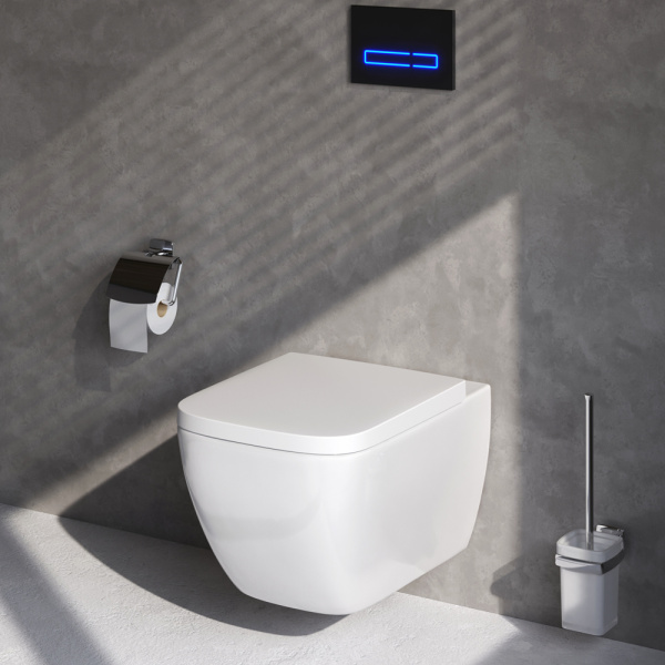 Унитаз подвесной Am.Pm Gem с сиденьем микролифт C901701SC (детальная фотография), подвесные, встраиваемые