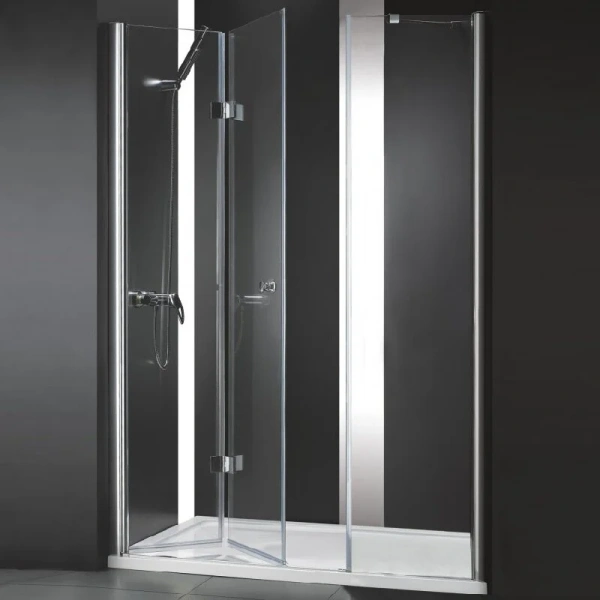 Душевая дверь Cezares Elena 150 см стекло прозрачное ELENA-W-BS-13-60+45/45-C-Cr (детальная фотография)