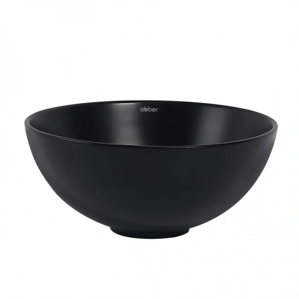 Раковина Abber Bequem 32 см черная матовая AC2106MB (детальная фотография), накладные (на столешницу), пристенные