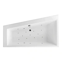 Ванна гидромассажная Excellent Sfera Slim Relax 170 x 100 см, левая, белый/хром, WAEX.SFL17S.RELAX.CR