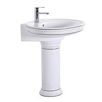 Раковина Ceramalux Luxe Classic 75 см белый/хром