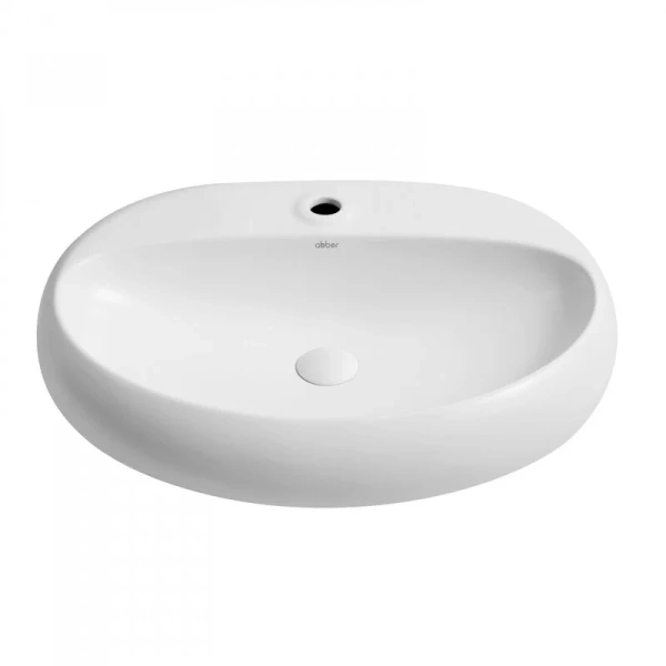 Раковина Abber Bequem 64 см белая матовая AC2112MW (детальная фотография), белые