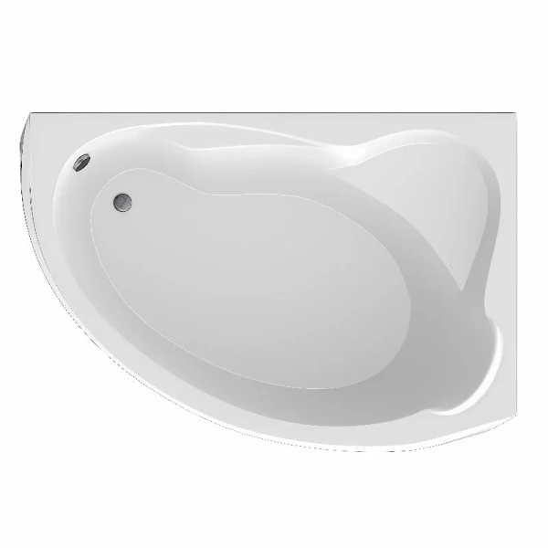 Ванна акриловая 1MarKa Catania 01кт1610лкс2+/01кт1610пкс2+, 160 x 105 см, левая/правая, цвет белый (детальная фотография), без гидромассажа
